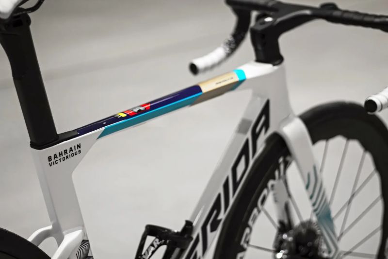 Merida Reacto Team Bahrain Victorious, Sram Red AXS 2x12, Powermeter, Carbonix