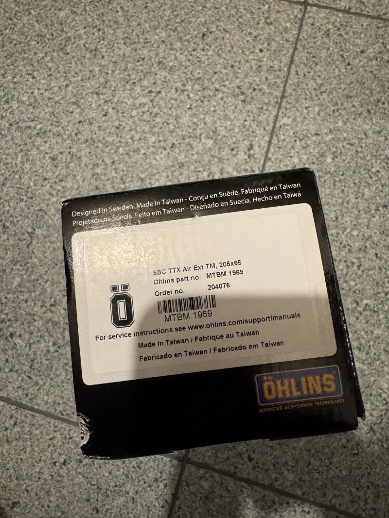 Öhlins TTX2 Air 205x65 Trunion