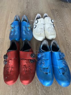 Různé tretry Shimano Sphyre, vel. 44