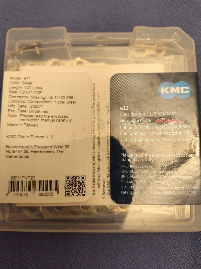 Kmc řetěz 11 spd 122 čl.