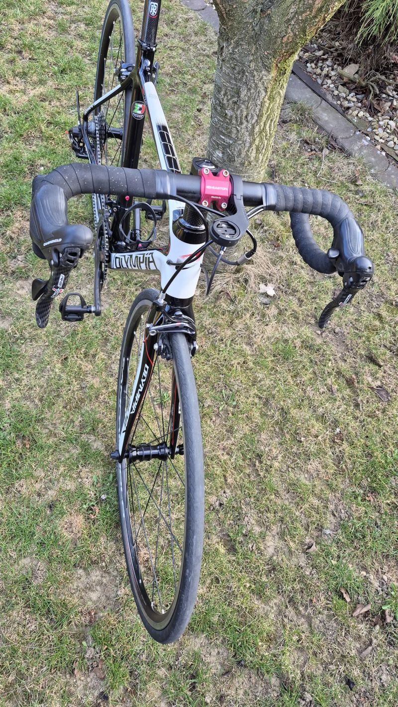 Olympia Ego RS (vel.S/M - na postavu 160-175cm), na karbonové sadě Campagnolo Record 11s