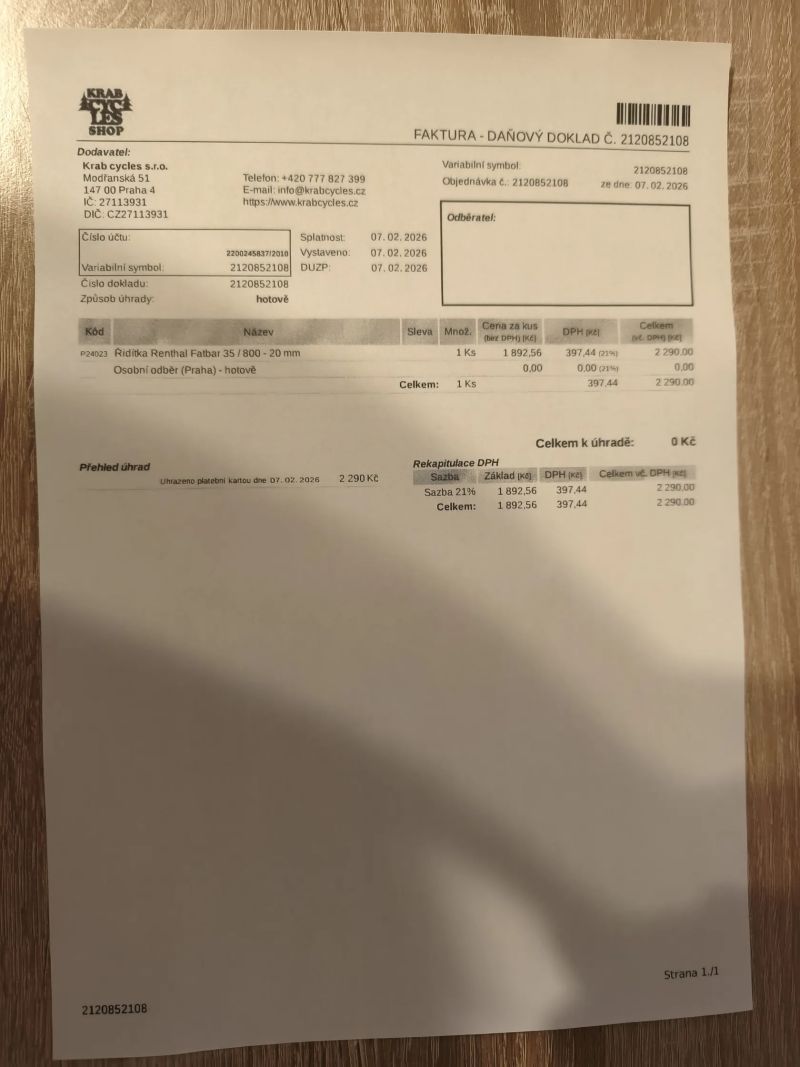 Renthal Fatbar 35/800 - 20mm