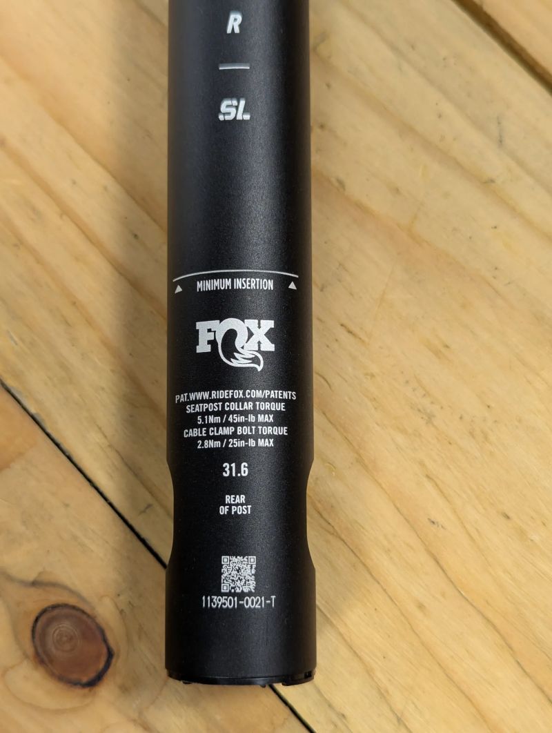 Fox Transfer SL teleskopická sedlovka 150 mm, 31,6 mm (nová)