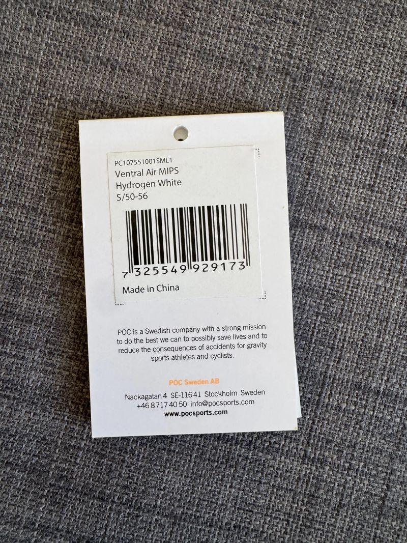 Cyklistická helma POC Ventral Air MIPS – Hydrogen White S