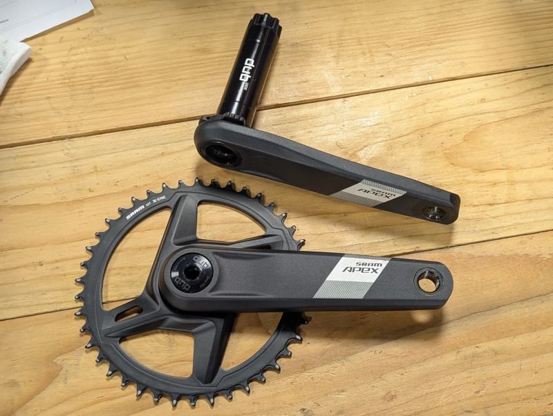 Sram APEX 1x DUB wide kliky 165 a 170 mm, převodník 40 a 42 zubů