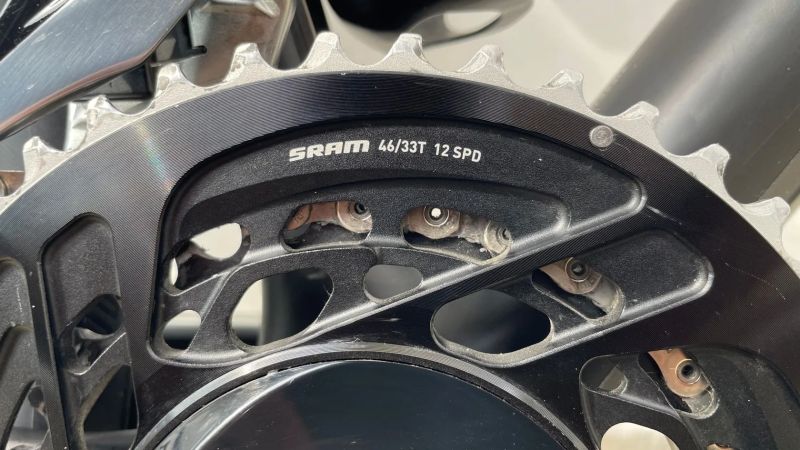 Převodníky SRAM Force D2 46/33z – 500 km, top stav