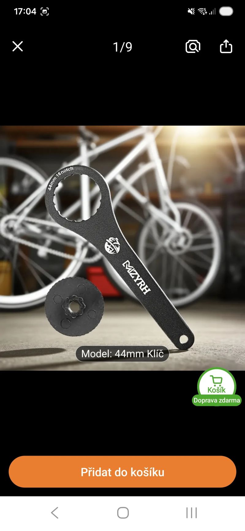 Klíč na brzdové kotouče a kliky