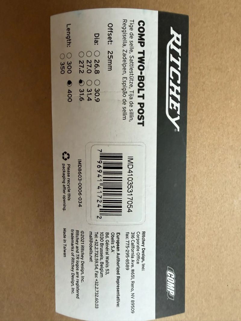  Ritchey Comp 31,6 x 400mm