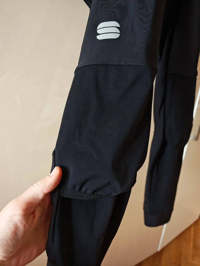 Sportfull Fiandre Polartec cyklo dlouhé + windproof návleky + větrovka Santini Redux s kožíškem