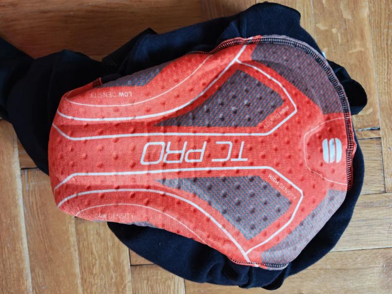 Sportfull Fiandre Polartec cyklo dlouhé + windproof návleky + větrovka Santini Redux s kožíškem