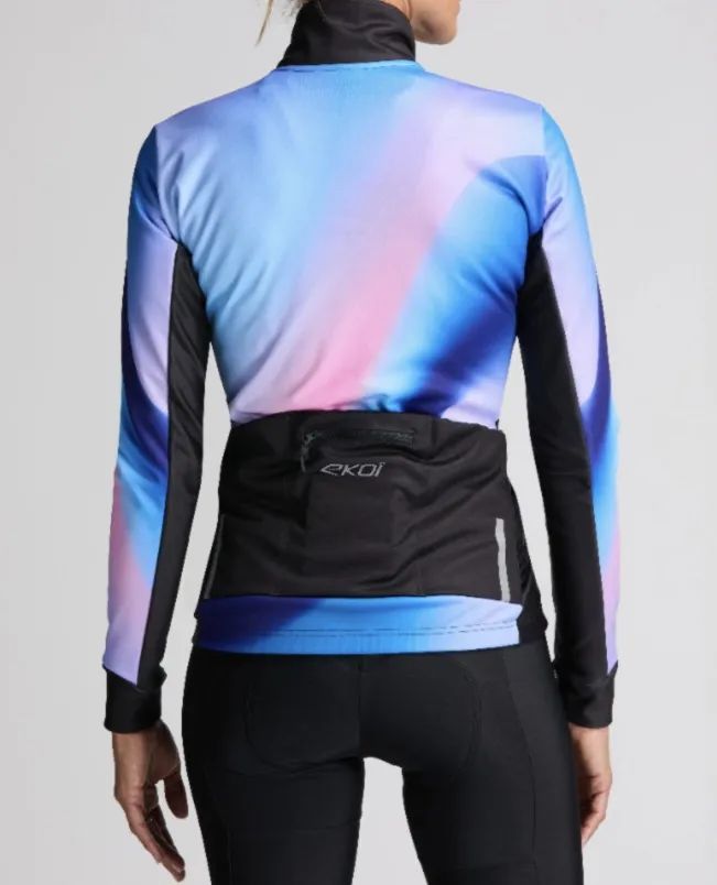 Dámská termo bunda EKOI Perf SHADOW Modrá vel.L