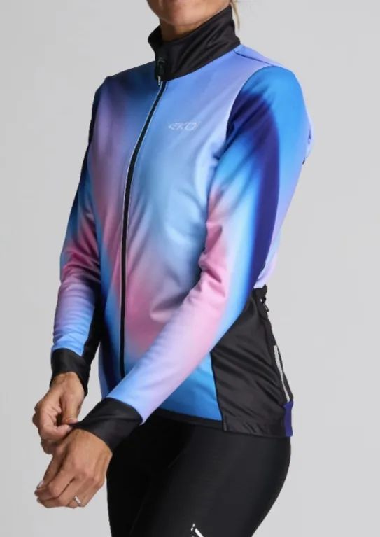 Dámská termo bunda EKOI Perf SHADOW Modrá vel.L