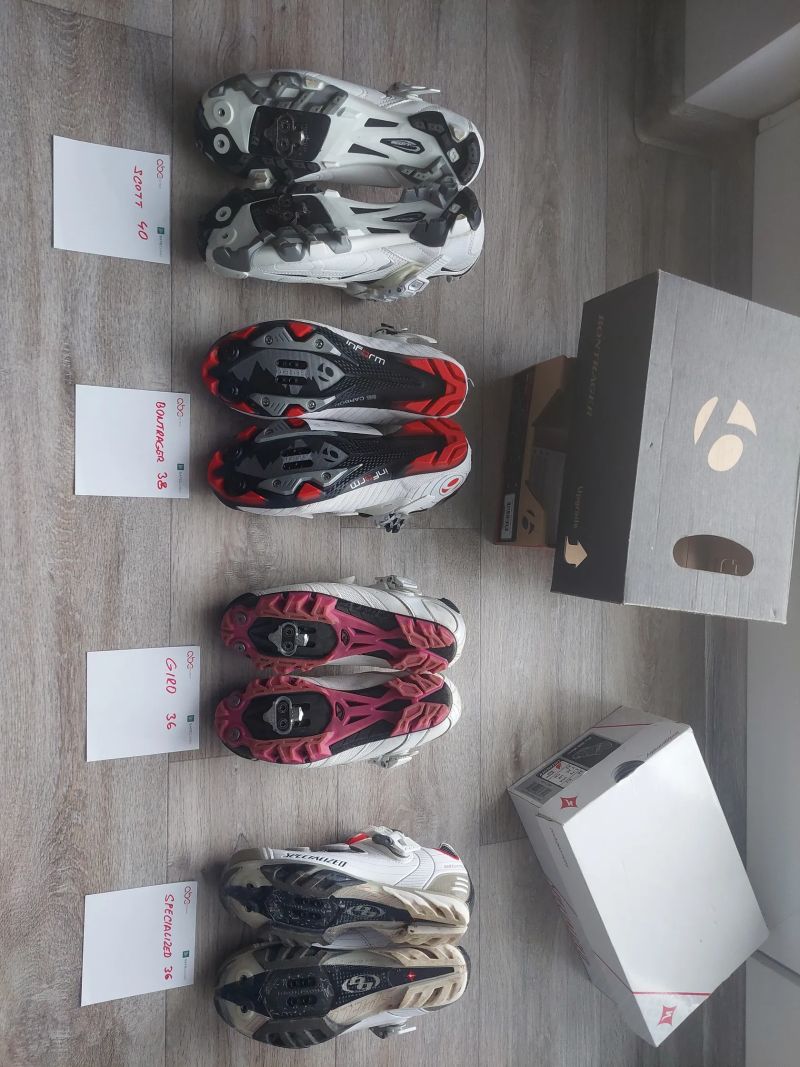 Tretry Giro, Specialized, Bontrager, Scott