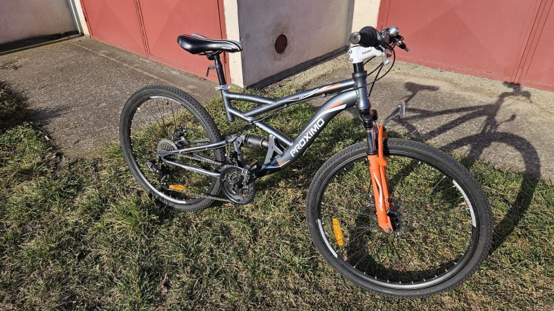 Horské celoodpružené kolo Proximo FS-206 MTB Full Suspension velikost kol 26", pro menší osobu 