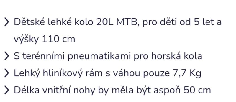Lehké dětské kolo KUbikes 20l MTB