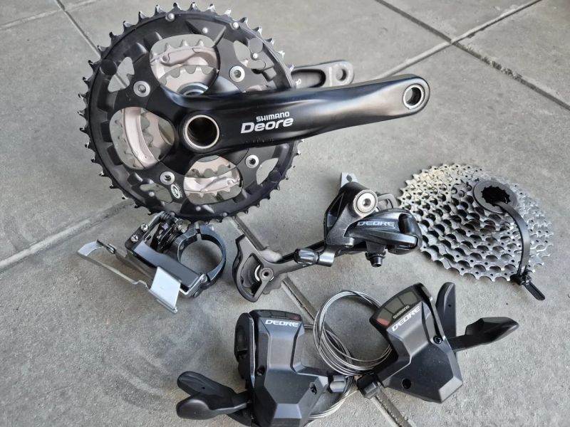 Sada 3x9 Shimano Deore vč. klik HT II