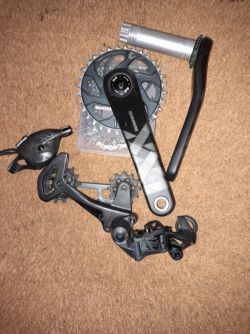 MTB sada Sram Eagle 1x12 XX1, jako nová, jetá 4 měsíce, nejlehčí profi sada