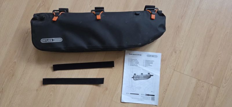 Rámová cyklo brašna Ortlieb Frame-Pack Toptube RC 4L, matná černá