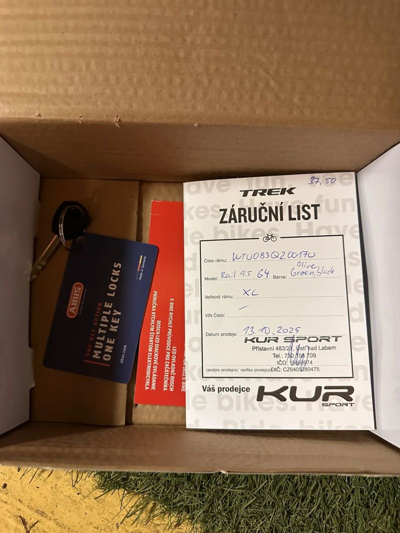 TREK rail 9.5 G4 green olive ,black XL 750Wh