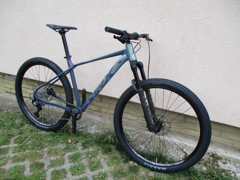 Nové lehké 29" kolo MRX ER25 V219,5", vidlice Manitou Machete air, Shimano SLX 1x12, BOOST pevné osy