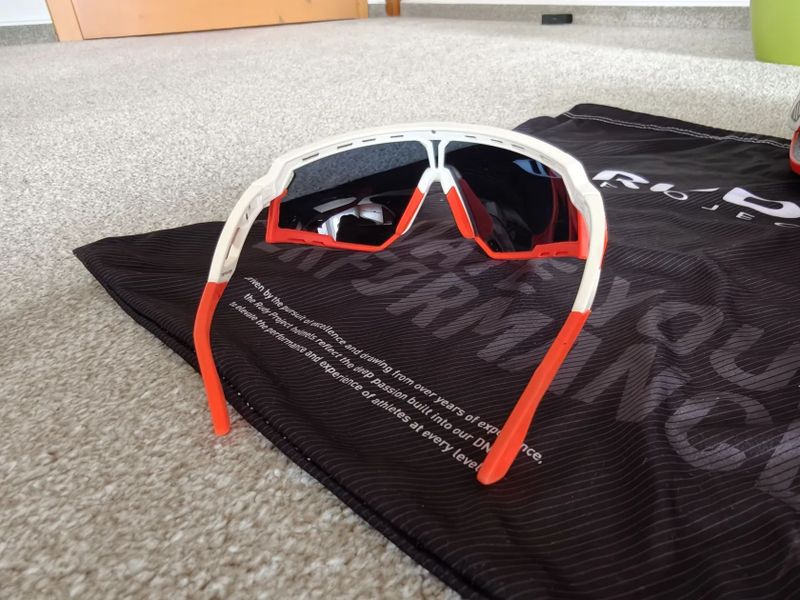Brýle Rudy Project DEFENDER white gloss/ red fluo/multilaser red