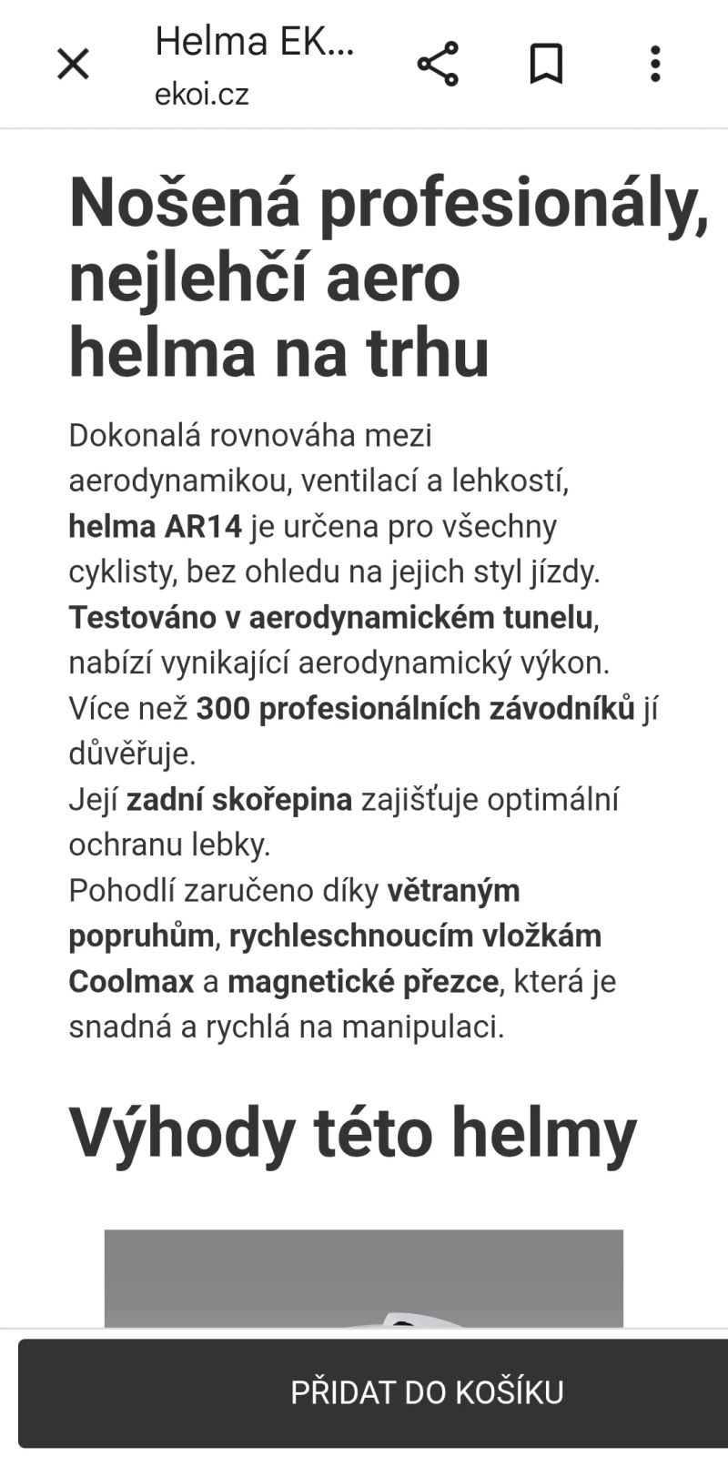 Helma perf Ekoi AR 14, vel.M