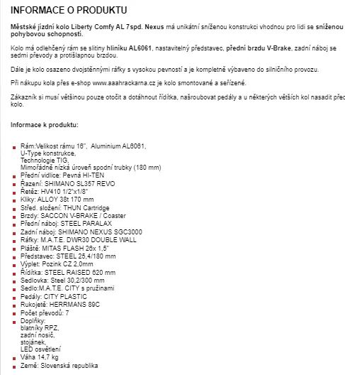 Liberty COMFY AL 26"