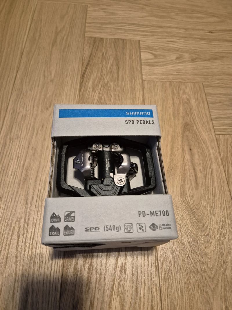 Prodám nové nášlapné pedály Shimano PD-ME700.