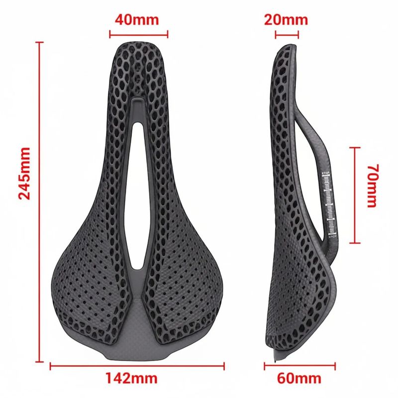 Carbonix AERO 1.0 | 3D tištěné ultralehké karbonové silniční sedlo | endurance verze | 155 g