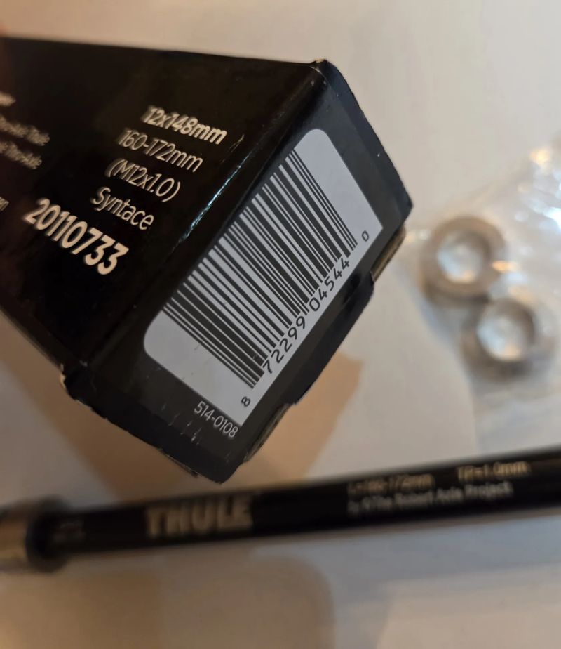 Thule pevná osa M12x1.0/172mm + rychloupínák