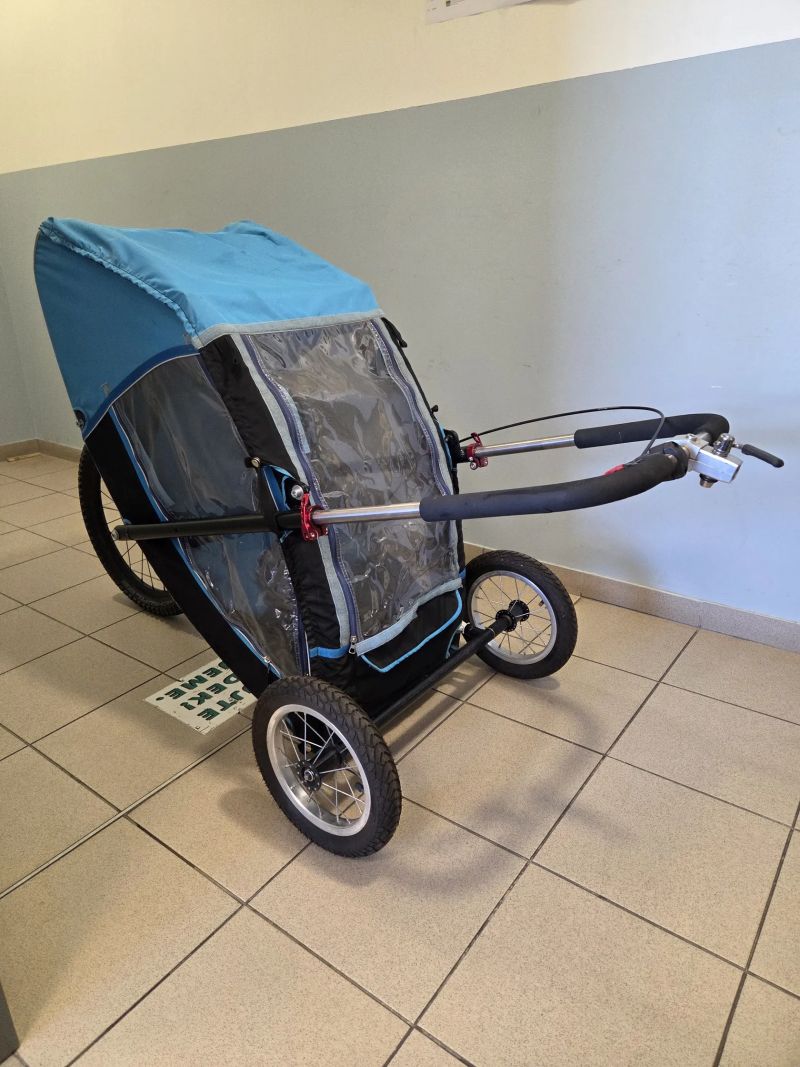 prodám dětský vozík za kolo KOLOFOGO s tlumičem ROCKSHOX