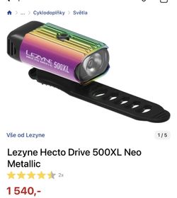Lezyne Hecto Drive 500XL Neo Metallic