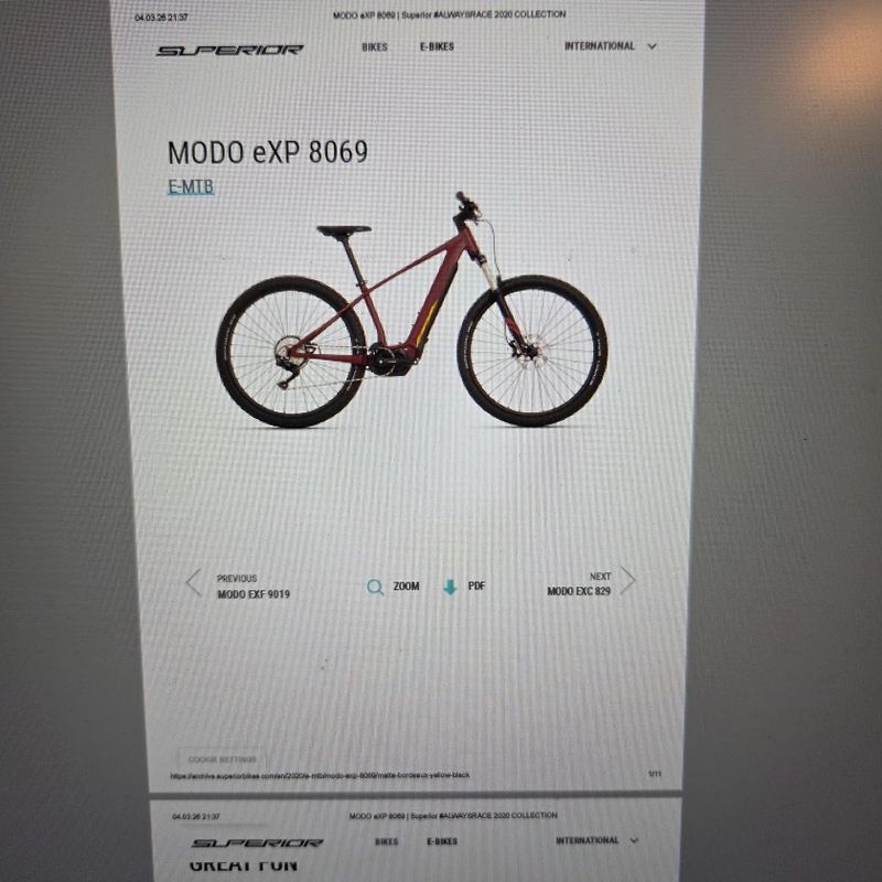 Superior MODO eXP 8069 - perfektní stav, první majitel, nejeto pouze 700km