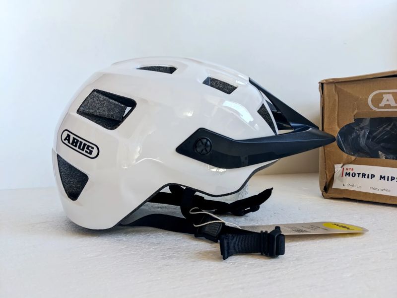Abus MoTrip MIPS shiny white 57-61cm