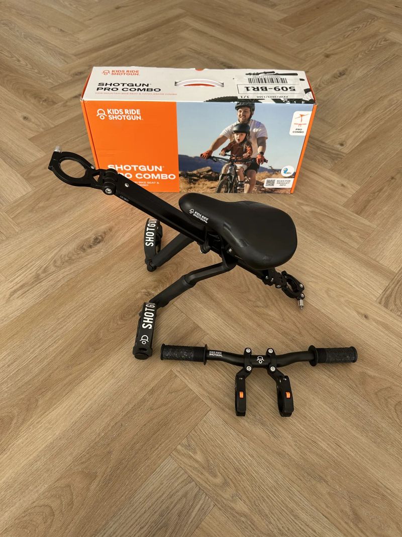 Shotgun Pro Combo – dětská sedačka na kolo + řídítka
