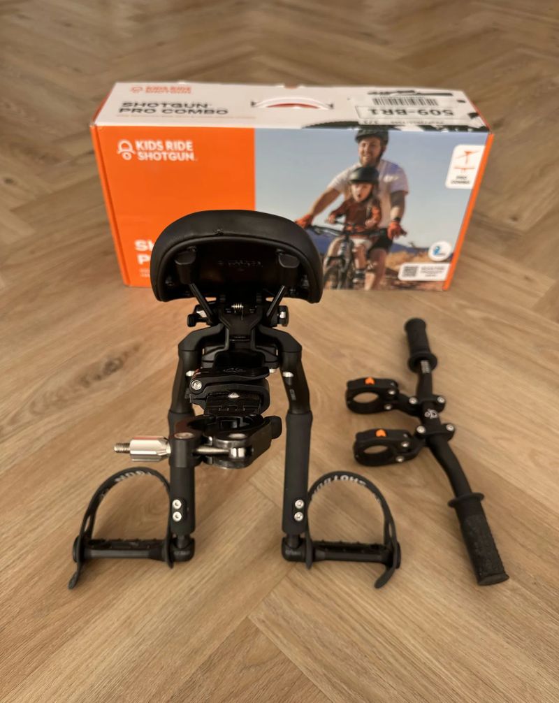 Shotgun Pro Combo – dětská sedačka na kolo + řídítka