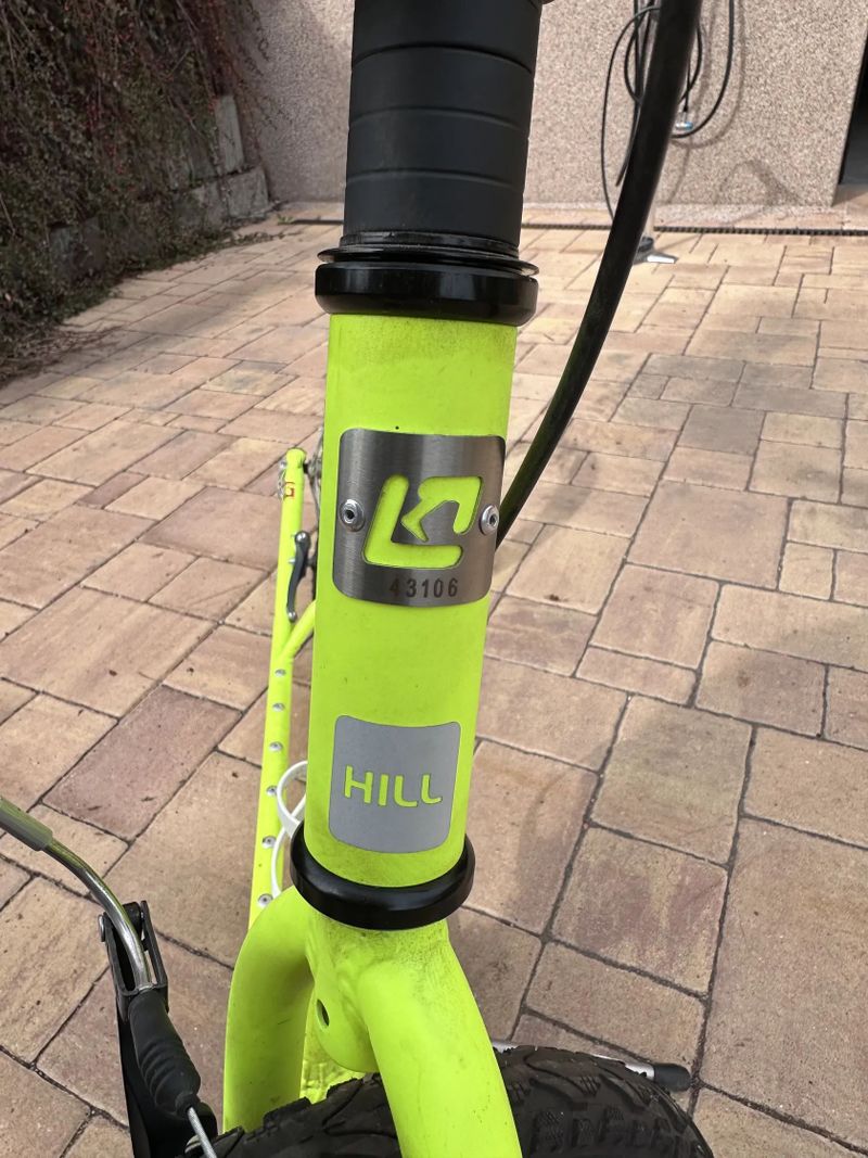 Dětská koloběžka Kostka Hill (Yellow Reflex)