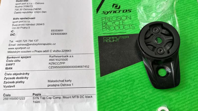 Držák computeru Syncros Top Cap Comp. Mount MTB DC
