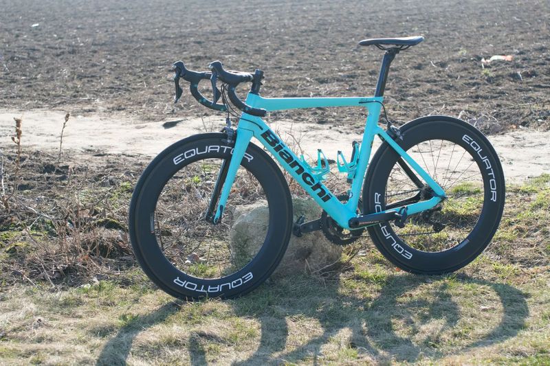 Bianchi Aria velikost 55 + karbonová kola + Garmin Edge
