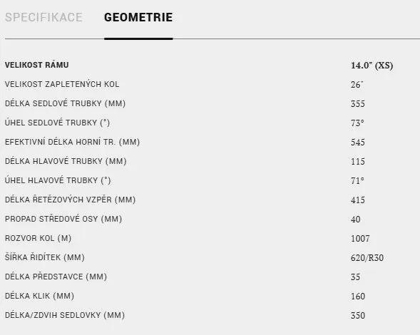 Nepoužité dětské kolo Rock Machine Thunder 26 VB 