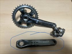 Koupím levou kliku XTR FC-M9000 délka 175mm