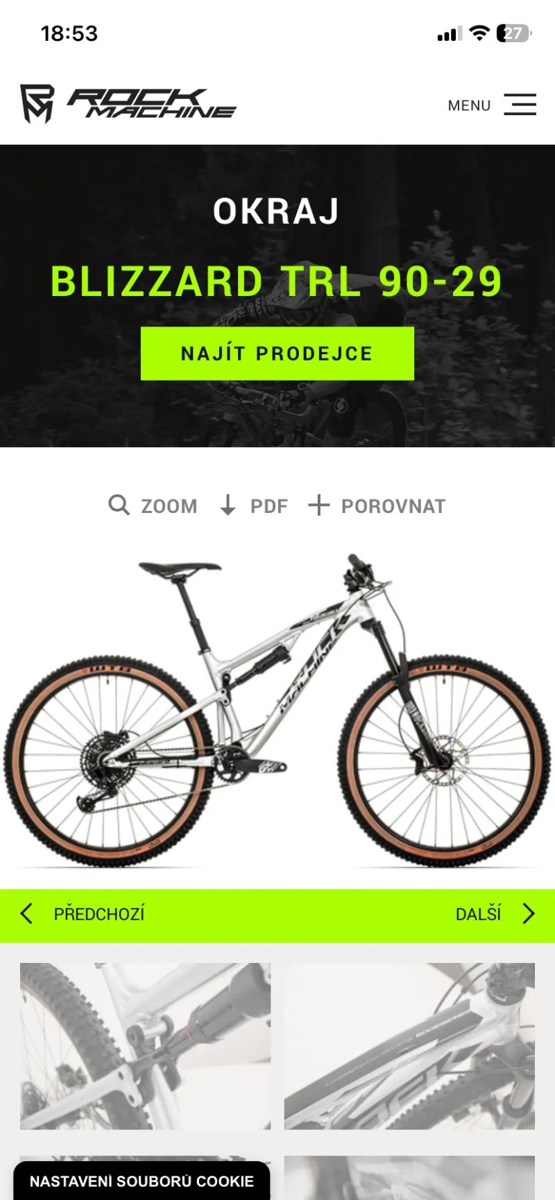 Rock Machine Blizzard TRL 70-29