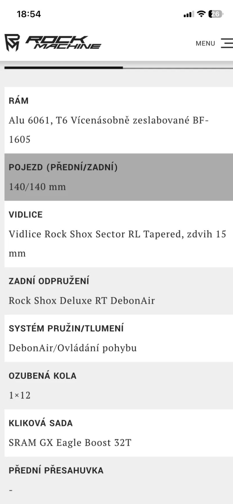 Rock Machine Blizzard TRL 70-29