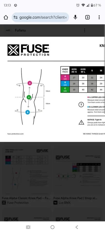  Fuse Alpha Knee Kids