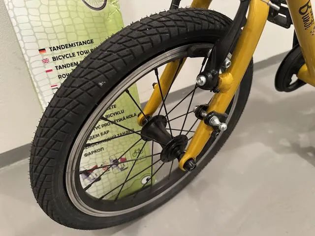 Dětské kolo Bungi Bungi Lite 16 Singlespeed, pouze 5,7 kg, převod řemenem + tažná tyč trail gator