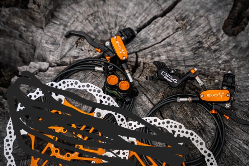 Novinka Hope Tech EVO GR4 Brake Set Black Orange