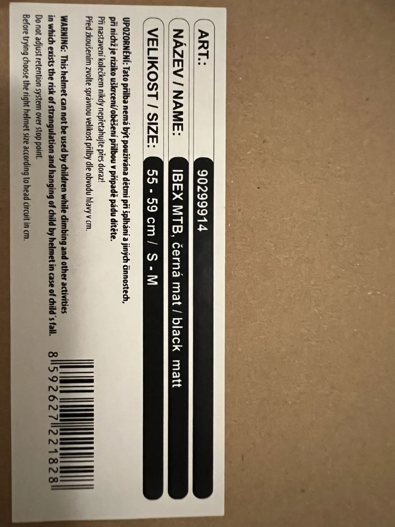 Přilba FORCE IBEX MTB, černá, matná, unisex