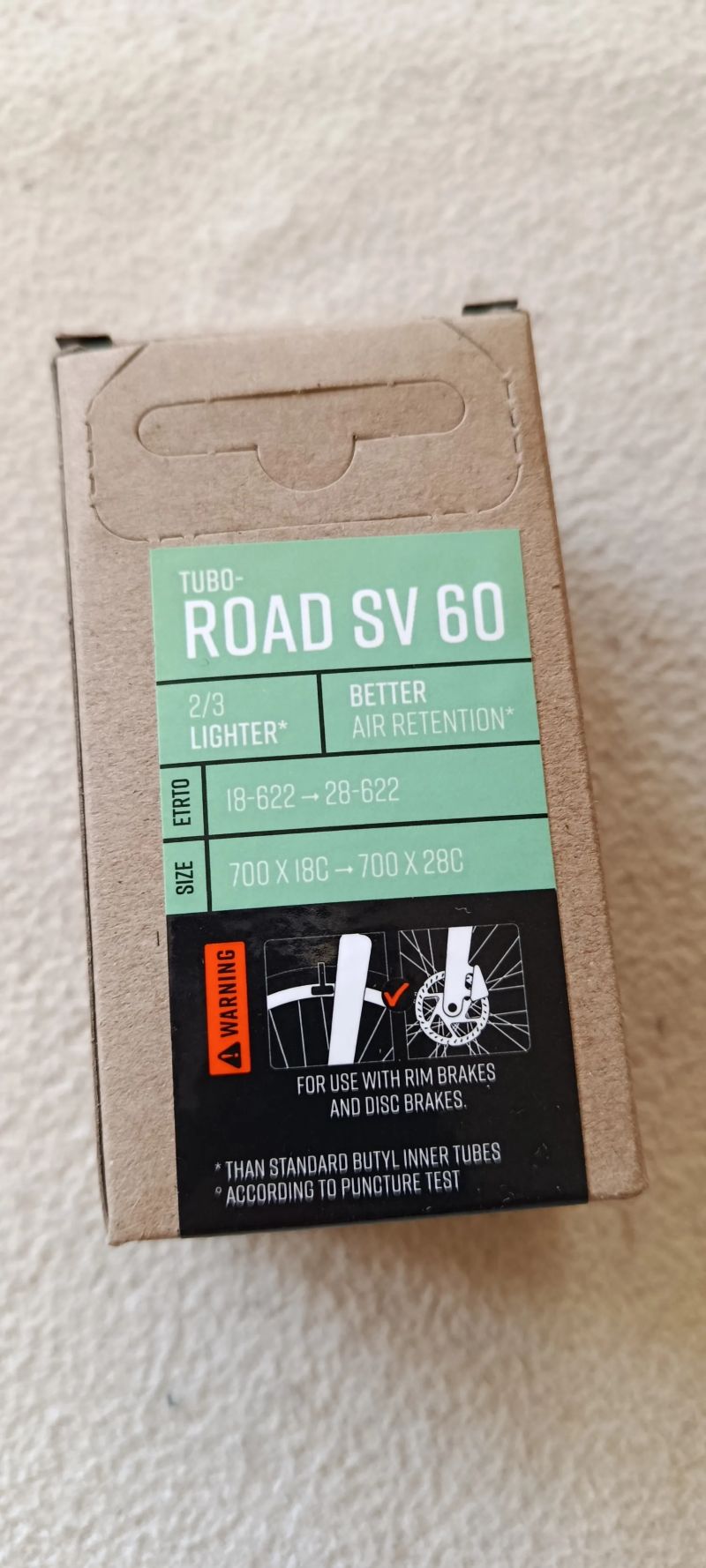 Duše Tubolito Tubo Road 28 - šíře 18-28 mm, ventilek 60mm