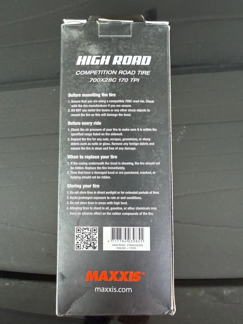 2x Maxxis High Road 700x28C HYPR 170 TPI