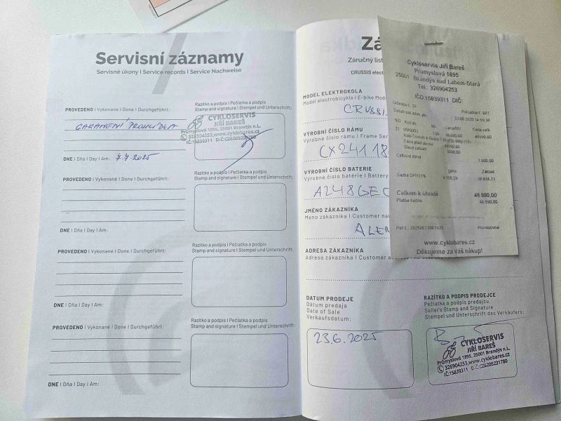 Crussis E-guera, model 2025, 720Wh, v záruce